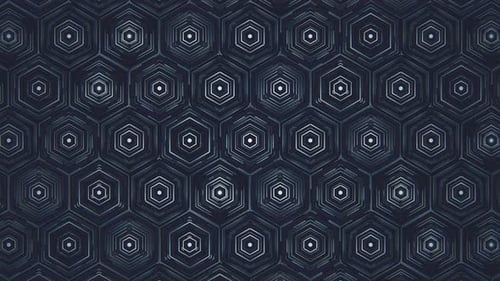 Dark Blue Hexagonal Pattern