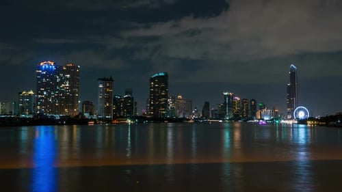 City River At Night
