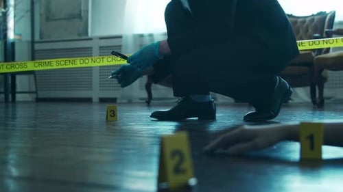 Crime Scene Investigation Evidence Examination Indoor