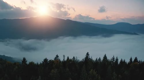 Aerial Mountain Landscape