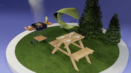 BBQ Picnic in Nature