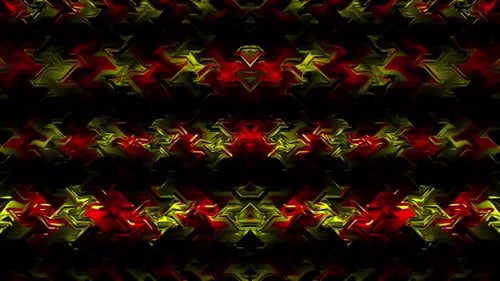 Red-Yellow Abstract Loop Background