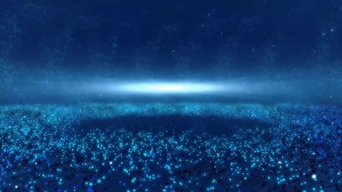 Fondo móvil de nebulosa espacial de anillo de estrellas azules