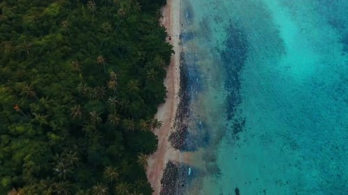Aerial View Sea Beach