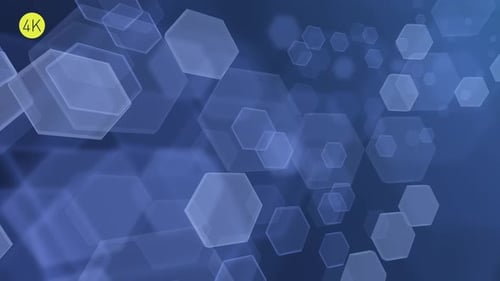 Soft Blue Hexagons Background 4