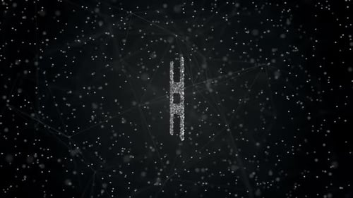 Emblem der Kryptowährung Hedera Hbar Hd