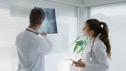 Medical professionals at work