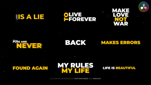 Typography Text Titles Part 01 \ DR