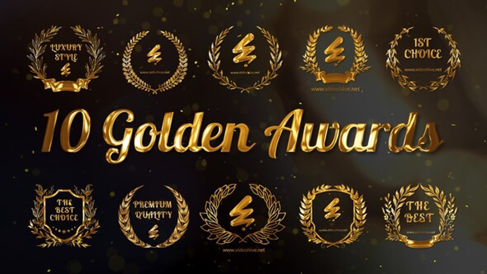 10 Golden Awards, Openers ft. 1st & anniversary Envato