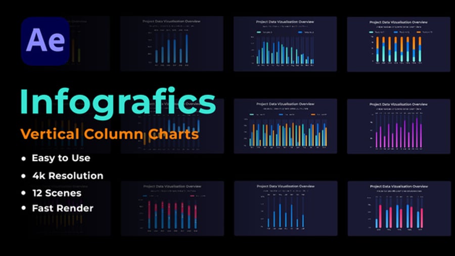 Animated Vertical Column Charts for Dynamic Data Visualization ...