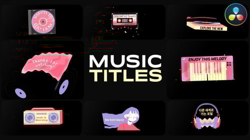 What Music Is Playing Now Titles | DaVinci Resolve