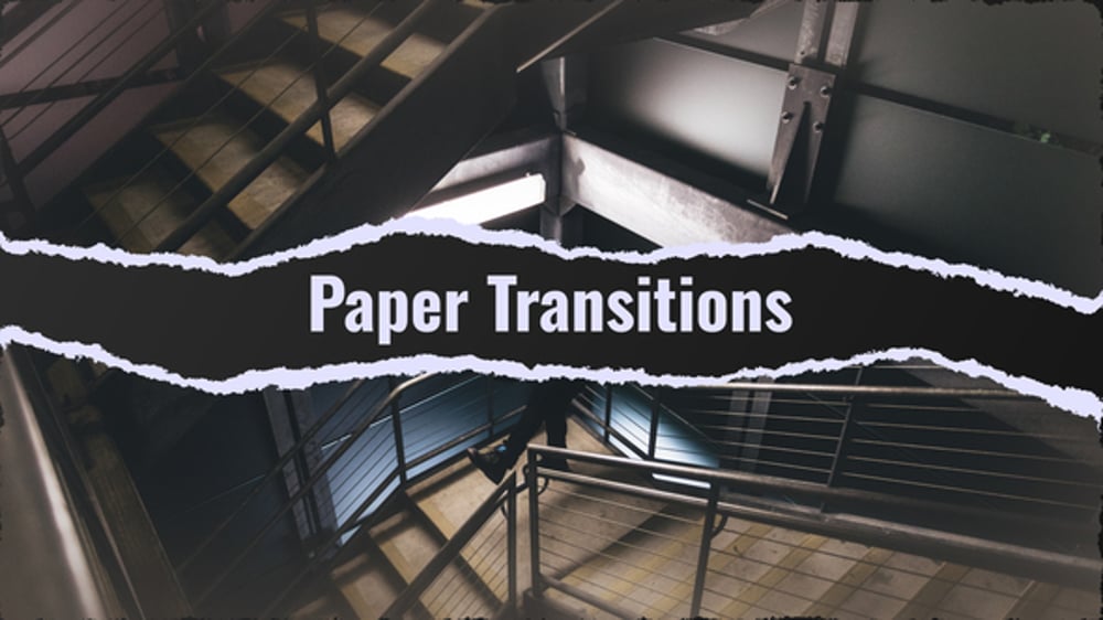 Dynamic Ripped Paper Video Transitions, Elements ft. paper transition ...