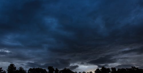 Morning Storm Passing By Time Lapse 1
