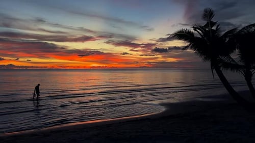 Sonnenuntergang am Strand