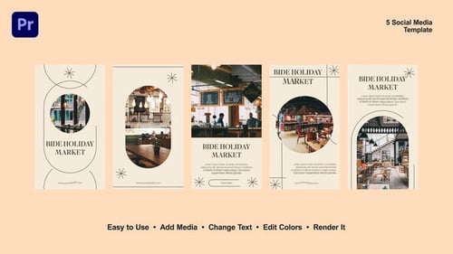 Animated Social Media Templates for Restaurant Instagram Stories