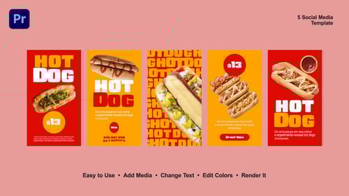 Animated Social Media Stories for Food Promotion