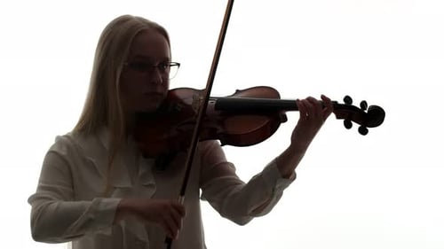 Violinist Performing Music