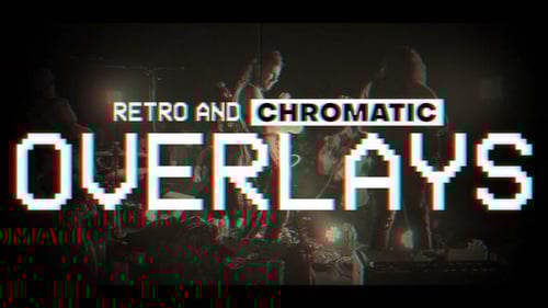 Retro Chromatic Glitch Effects with VHS Look for Video