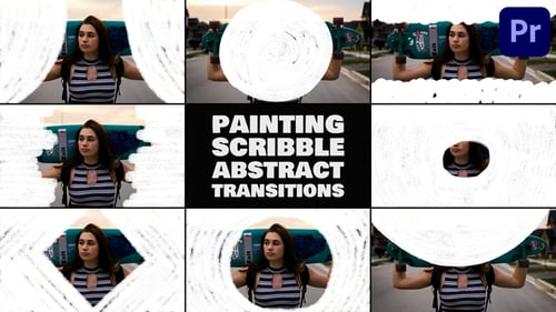 Painting Scribble Abstract Transitions for Premiere Pro
