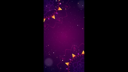 Decorative Rangoli With Particles for Diwali