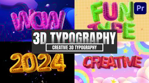Creative 3D Typography For Premiere Pro