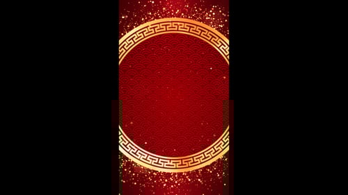 Chinese Background Vertical Loop 03