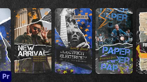 Grunge Paper Stories MOGRT