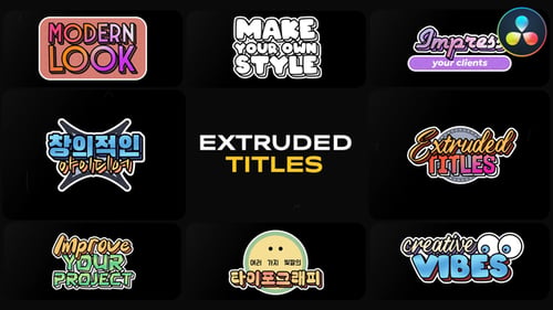 Extruded Titles | DaVinci Resolve