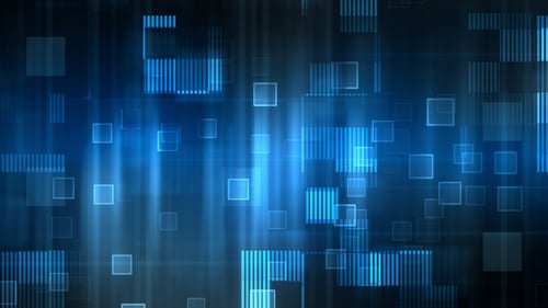 Abstract Blue Digital Grid Background Animation