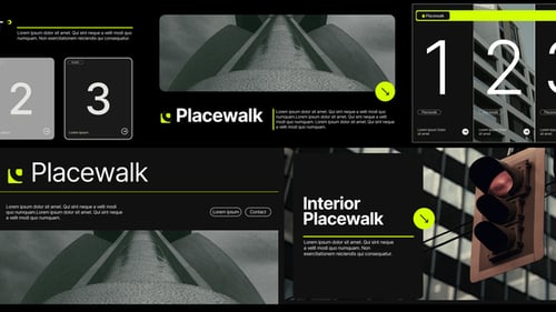 Modern Corporate Presentation Opener with Clean Geometric Layouts