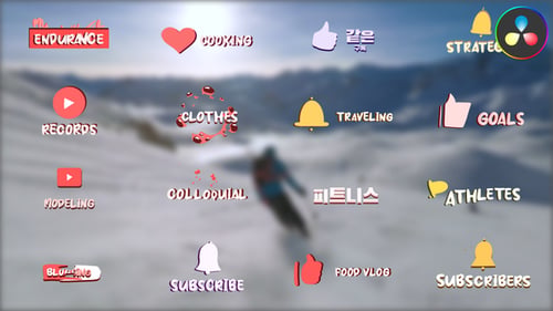 Títulos de suscriptores de DaVinci Resolve