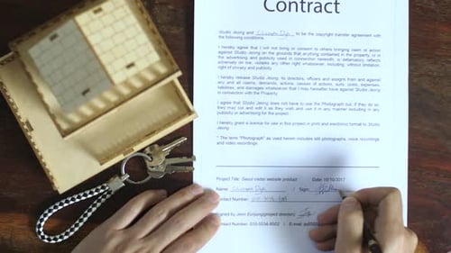 Man Signing Contract