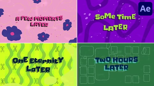 Some time later, slides para After Effects