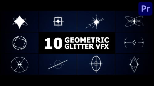 Geometric Glitter VFX | Premiere Pro MOGRT