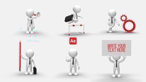 3D People Animations 4 - Realistic Character Motion Library Template