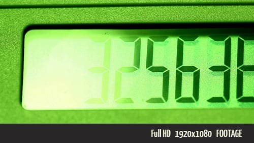 Close Up Of Number Display on Device