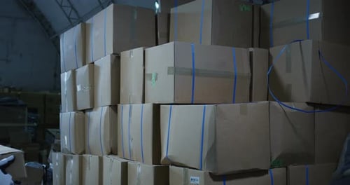 Robot Stacking Boxes in a Warehouse