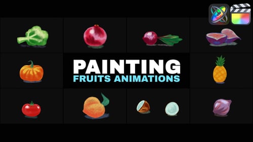 Painting Fruits Animation | FCPX