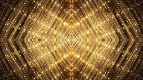 Festive Golden Shimmering Diamond Particles Loop Background