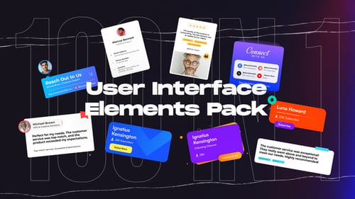 100 User Interface Elements Pack for Premiere Pro