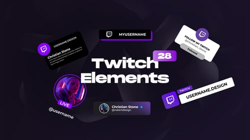 Twitch Social Media Elements