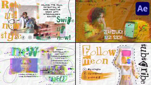 Handmade Paper Slides for After Effects