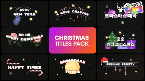 Animated Christmas and New Year Titles Pack