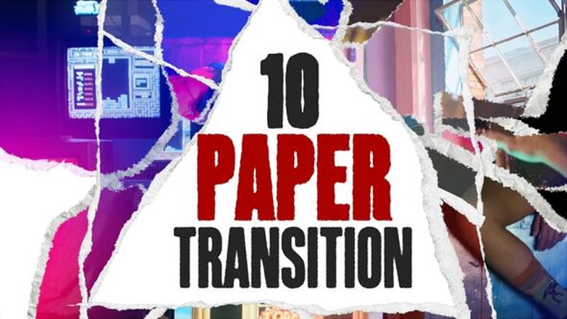 Animated Paper Unfolding Effect for Photos and Video Reveals, Broadcast ...