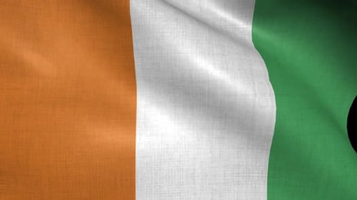 Waving Flag Realistic Fabric Texture Animation