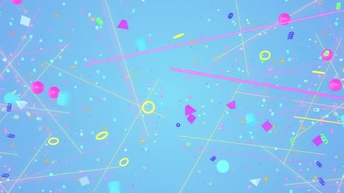 Geometrisches Retro 90er Jahre