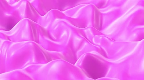 Vibrant Pink Liquid Waves Abstract Motion Background Loop
