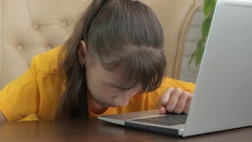 Teen Freelancer By Computer Indoor