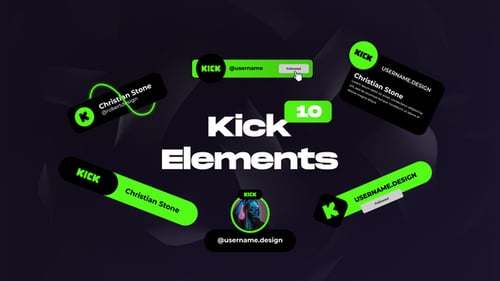 Kick Social Media Elements for Premiere Pro