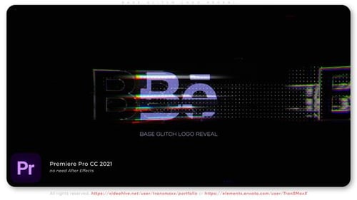 Base Glitch Logo Reveal